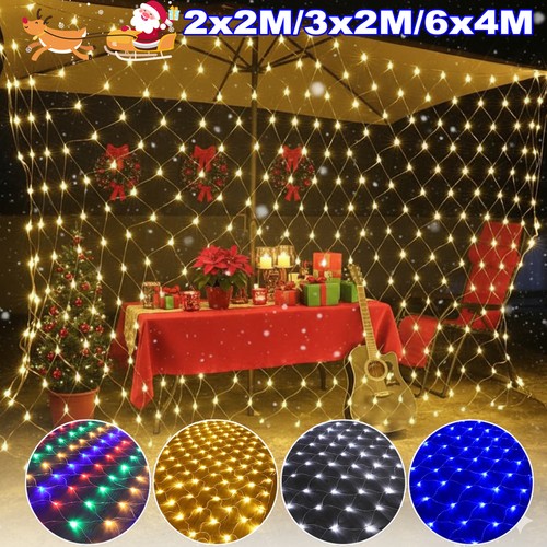 Christmas curtain net mesh - christmas,